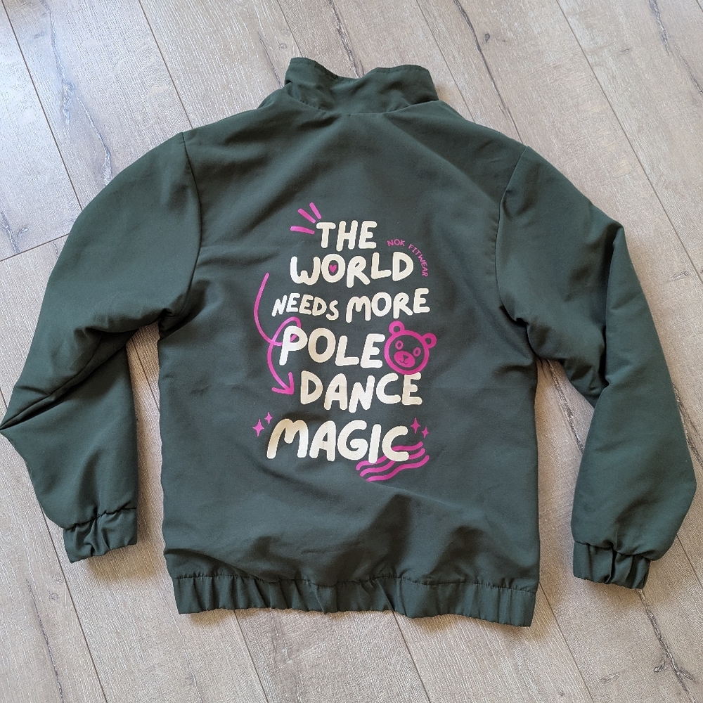 The World Needs More Pole Dance Lightweight Bomber Jacket